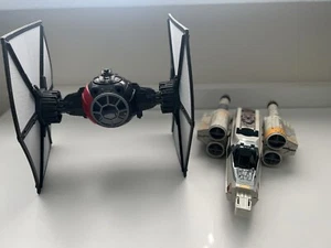 Star Wars First Order Special Forces Tie Fighter 11”x10" & X-Wing Starfighter - Picture 1 of 12