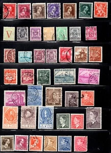 SCHÖNES LOT BELGIEN BRIEFMARKEN VON 1944-1953 GEBRAUCHT - Bild 1 von 2