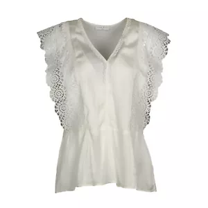 Sandro Paris Women's Blouse Size 1 / S Lace E11699E - Picture 1 of 11