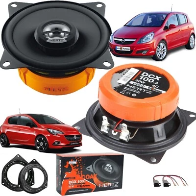 Kit 2 Altavoces Hertz Dcx 100.3 Posteriores Para Opel Corsa D Del 2006-19 - Imagen 1 de 4