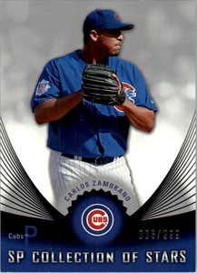 2005 SP Collection of Stars Chicago Cubs Baseball Card #CZ Carlos Zambrano /299