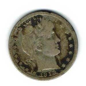 1915-D Barber Quarter 90% Silber in Fein - Bild 1 von 2