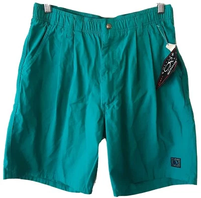 Nuevo de Lote Antiguo Años 80 90 Ocean Pacific OP Pantalones Cortos de Surf Para Hombres Grandes Verde Elástico C8 Foto 1 de 4