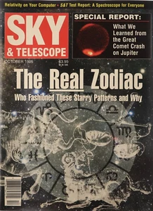 Sky & Telescope Magazine October 1995 the Real Zodiac - Picture 1 of 2