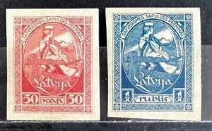 Latvia, Latvija, Sc 70a-71b; Mi 42B-43B MNH/** - Picture 1 of 2