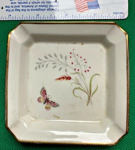 Vintage Ash Tray Selb Plossberg Germany Butterfly Gold Trim Rosenthal msc - Picture 1 of 3