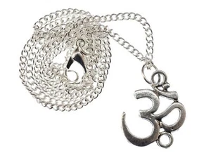Om Symbol Mantra Mul Necklace 45cm Yoga Pendant Miniblings Yogi Yogini - Picture 1 of 4