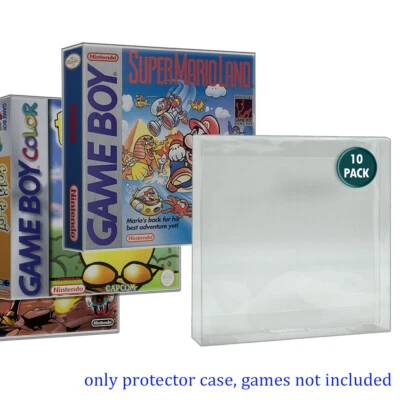 10x Caja Transparente Protectores Para GAME BOY COLOR VIRTUAL / ADVANCE Nintendo Fundas CIB Foto 1 de 4