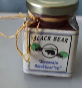 Black Bear Jar Candle, "Mountain Blackbear*ry*  4 oz New Scented - Picture 1 of 4
