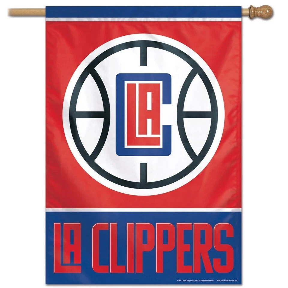 LOS ANGELES CLIPPERS LA CLIPPERS 28"X40" BANNER FLAG WINCRAFT 👀🏀 - Image 1 of 1