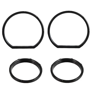 4X All Black Gauge Bezel Kit For Harley Touring Street Glide FLHX Tri 2014-2023 - Picture 1 of 7