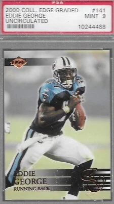 2000 Collector's Edge Graded Eddie George Uncirculated #141 PSA MINT 9 - Image 1 of 2