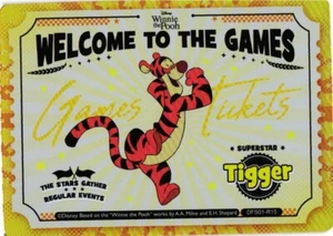 2024 Card.Fun Disney All-Star Sports Invitation Games Ticket DFS01R15 Tigger - Picture 1 of 2