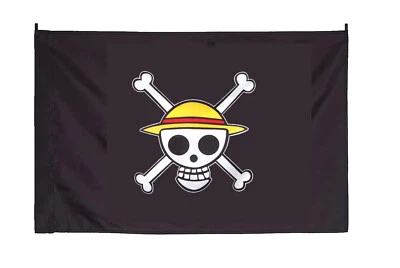 Flagge mit Strohhut-Bande Wappen Strohhut Piratenbande für One piece Fans