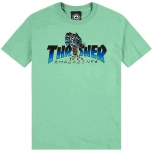 Genuine Thrasher Leopard Mag T-Shirt - Mint - Picture 1 of 5