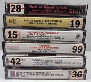 Musik Kassetten Lot Billy the Kid Dvorak Israel Utah Symphony Manuel De Falla - Bild 1 von 10