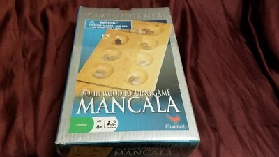 Classic Mancala Solid Wood Folding Game Cardinal NEW & SEALED! Ships fast!  - Image 1 of 4