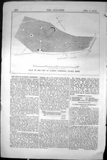 Plano de Velho Cidade Londres Cemitério Ilford Essex Inglaterra vitoriana Architecture 1855