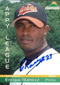 2000 Bluefield Orioles ENRIQUE RAMIREZ Signed Card autograph AUTO rc