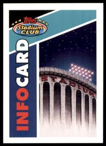 1993 Topps Stadium Club #NNO Infocard Master Photos - Picture 1 of 2