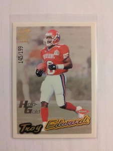 1999 Pacific Paramount - Holo-Gold #186 Troy Edwards /199 (RC) - Picture 1 of 2