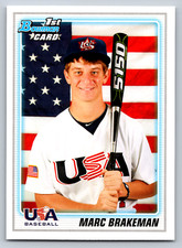2010 1st Bowman Draft Picks & Prospects #BDPP94 Marc Brakeman USA Baseball Card