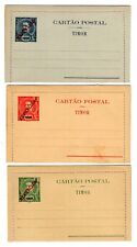 Portugal / Portuguese Timor - Three Early Postal Stationery Lettercards - # 1