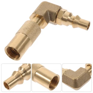Conector de gas convertidor de cobre acoplador de propano para RV adaptador rápido - Imagen 1 de 11