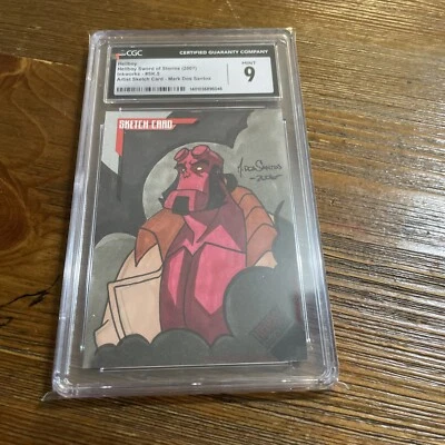 2007 Hellboy Animated Sword of Storms Sketch Cards 059/248 Mark Dos Santos Liz - Image 1 of 4