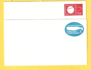 jis36 US ENVELOPES SC# U546 & U554 5-6c 1964/70 2 ENVELOPES *MINT FVF 506 - Picture 1 of 3