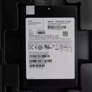 Samsung PM1643 920GB SSD SAS 12 Gbps MZ-1LT9200 HPE :ARFX0920S5xnFTRI DSFW:3P00 - Picture 1 of 2