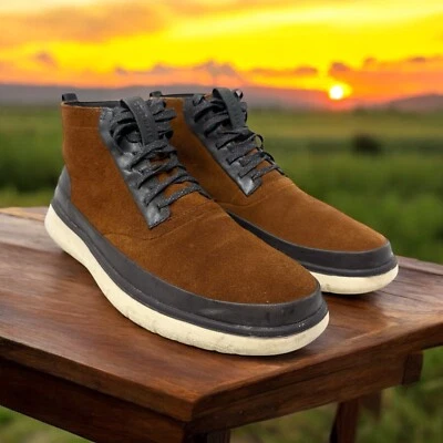 Zapatilla deportiva Cole Haan de gamuza marrón de caña alta para hombre talla 10,5 generación Zerogrand C32424 Foto 1 de 4