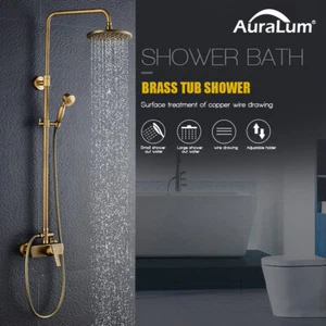 Antik Retro Duschset Duscharmatur Regendusche Dusche Duschsystem mit Handbrause - Bild 1 von 12