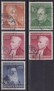 BUND 1952 NR. 156 - 159 inkl 158 I/II - BEDARFSSTEMPEL / RUNDSTEMPEL - 125 € RAR - Bild 1 von 1