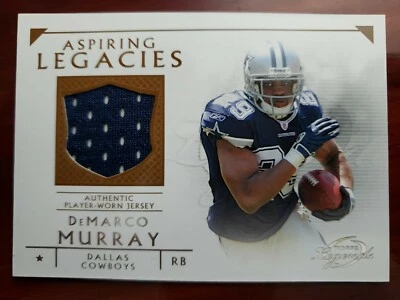 DeMARCO MURRAY 2011 TOPPS LEGENDS ASPIRING LEGACIES PATCH CARD# ALR-DM. NEW. - Image 1 of 2