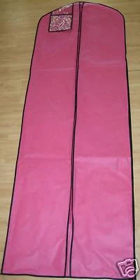 NUEVO VESTIDO DE NOVIA ROSA GRADUACIÓN TRANSPIRABLE ALMACENAMIENTO BOLSA DE ROPA Foto 1 de 3