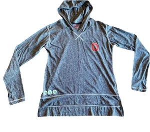 Felpa Ohio State Buckeyes Block O donna M con cappuccio manica lunga grigia - Foto 1 di 7