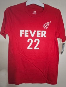 Jungen Team Leichtathletik WNBA Caitlyn Clark Indiana Fever #22 rot T-Shirt Größen S-XL - Bild 1 von 3