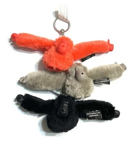 Neu ohne Etikett 3 (drei) Kipling 2" Affe Schlüsselanhänger Ring Taschenanhänger Anhänger (103) - Bild 1 von 4