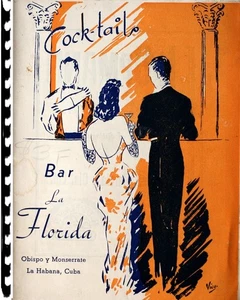 1935 CUBA Cocktails Bar La FLORIDA Recipes in English & in Spanish ! - Bild 1 von 8