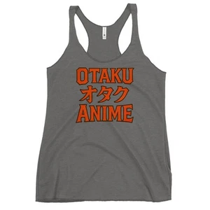 Otaku オタク Anime Racerback Tank Women’s Sleeveless Top Japanese - Picture 1 of 10