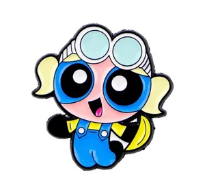 POWERPUFF GIRLS ENAMEL PIN - BUBBLES #2 - FREE AU POST - AU STOCK - Picture 1 of 1