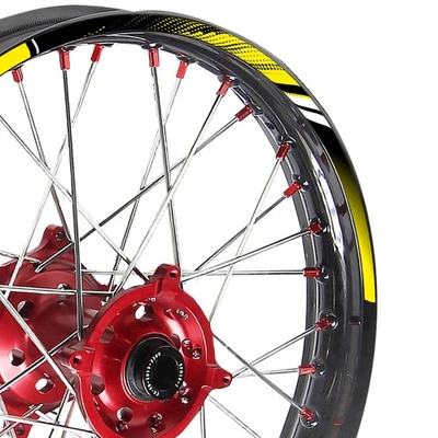 Amarillo 21 pulgadas. Calcomanía adhesiva de llanta de 18" para moto de cross D01 para Suzuki DR200S 20 21 22 23 Foto 1 de 4