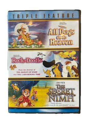 All Dogs Go To Heaven / Rock-A-Doodle / The Secret of Nimh - 3Disc DVD Don Bluth - Image 1 of 4