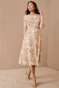 Nuevo Vestido Mac Duggal Angelica Midi Talla 4 - Imagen 1 de 9