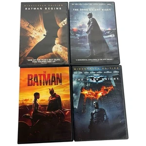 Batman Trilogy 4 DVD Lot. Batman Begins, The Dark Knight, The Dark Knight Rises - Picture 1 of 4