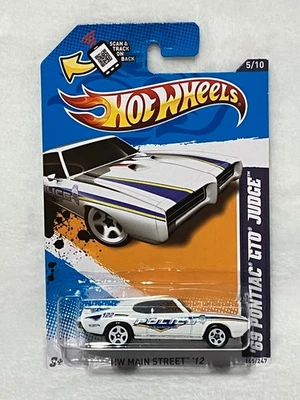  Pontiac GTO JUDGE 2012 Main Street '69 Birmingham Police blanco 5SP Hot Wheels Foto 1 de 3