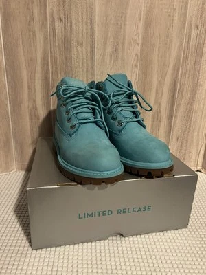 Timberland LANZAMIENTO LIMITADO Premium Azul/Verdelado 6” Botas de Cuero NIÑO PEQUEÑO TALLA 10m Foto 1 de 4