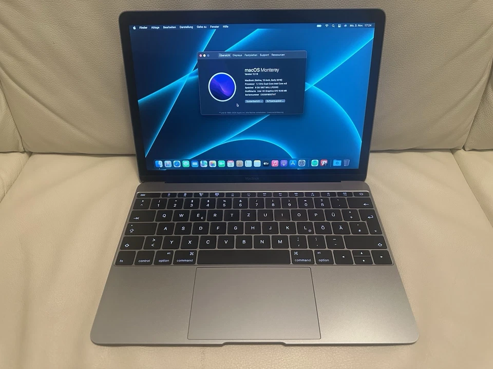 Apple MacBook 12 Zoll 256GB SSD 8GB RAM - Bild 1 von 4