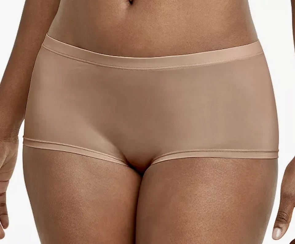 MAIDENFORM Barely There Invisible Caramel Boyshort 内裤全新女式 L 码 7 — 第 1/4 张图片